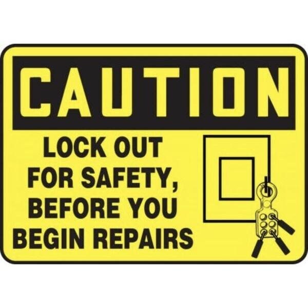 Accuform LOCKOUTTAGOUT SIGN LOCKOUT POINT 10 MLKT506VA MLKT506VA - main